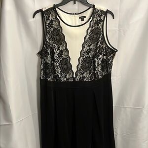 Black and White Lace Dress